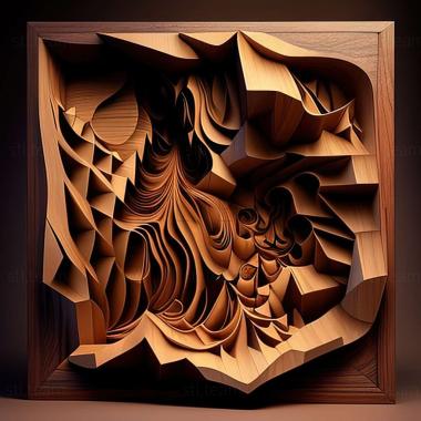 3D model abstract art (STL)